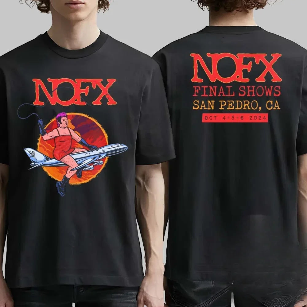 Men Women Fans Essentials Short Sleeve Tops Fashion Brand Summer Casual Daily Tee NOFX Rock Band Graphic Cotton T-shirt Unisex