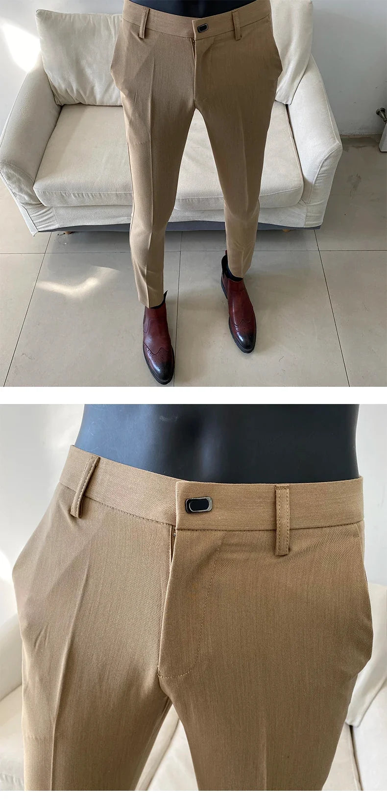 Summer Light Thin Men's Suit Pants 2026 New High Quality Men Formal Business Office Social Solid Color Slim Fit Casual Trousers