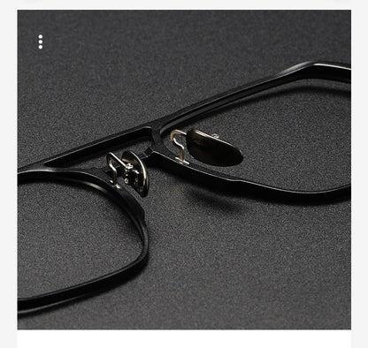Large Frame Aluminum Frame Titanium Business Anti-Blue Light Reading Glasses Men Ladies Customizable Prescription ZY-20239