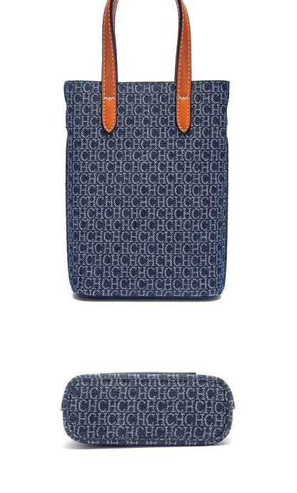 Casual Simple Handbag Mobile Phone Bag Autumn New Collection Women's Cowboy Shoulder Bag