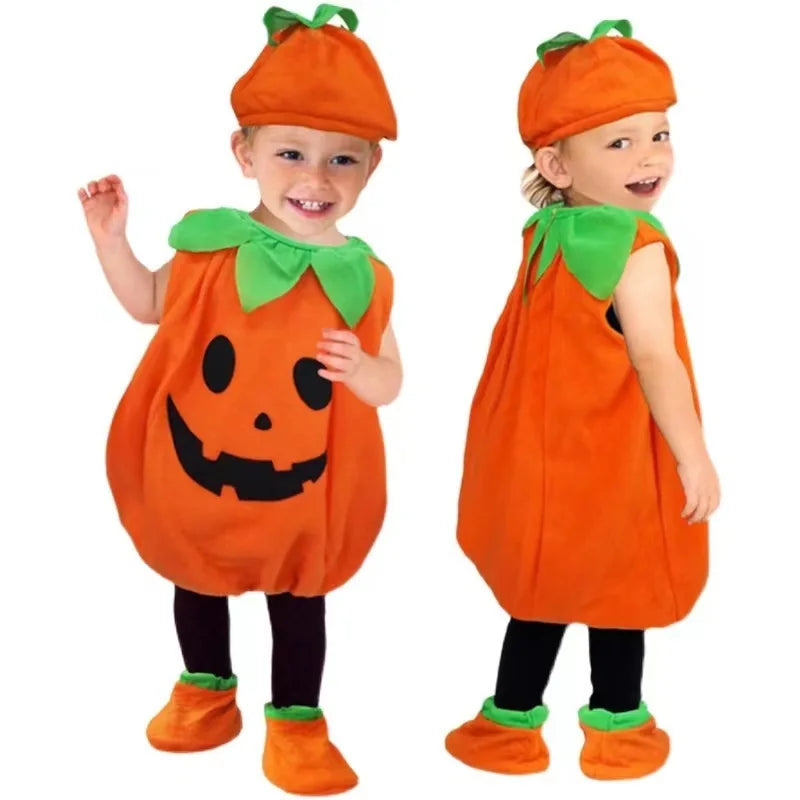 Baby Girl Pumpkin Costume Boy Jack Xmas Halloween Cosplay Costume Cosplay Stage Performance Party Clothing