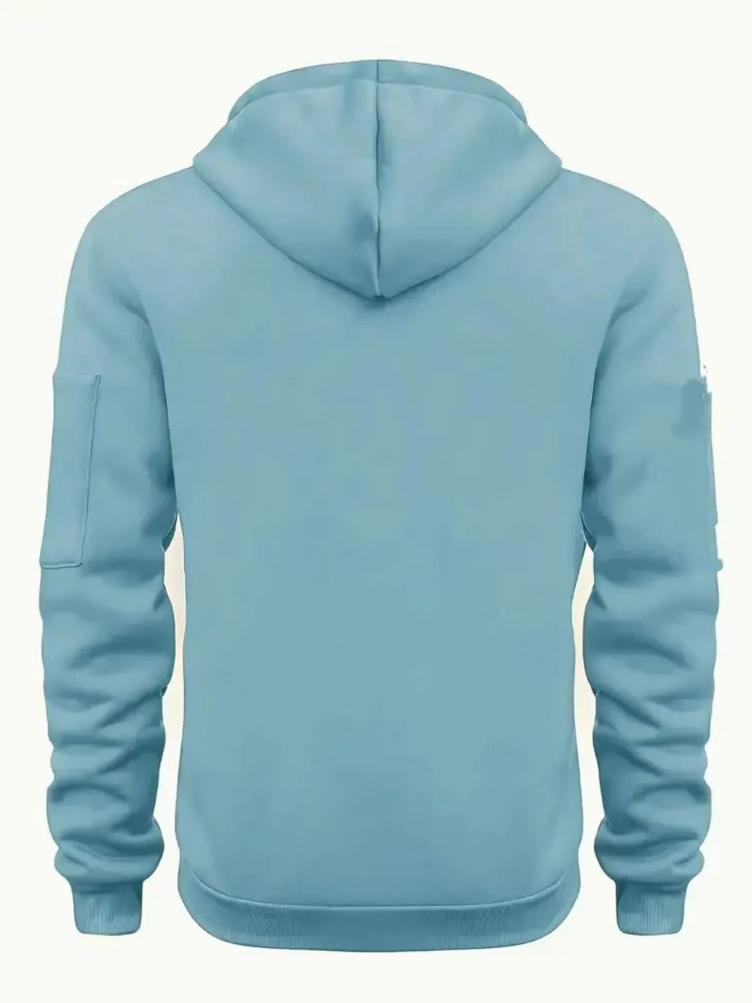 Men's Autumn Winter Sports Zipper Hoodie with Kangaroo Pocket Breathable Casual Wear for Running Hiking Outing Dating Gym
