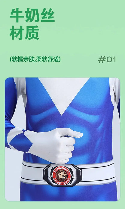 Power Morpher Superhero Samurai Sentai Shinkenger Rangers Cosplay Fantasia Halloween Carnival Costume Mask Suit For Kids Boy