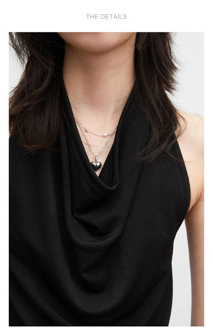 Fashion Women Tanks New Swinging Collar Hanging Neck Camis Slim Backless Sexy Suspender Female Vest Spring Summer 2026