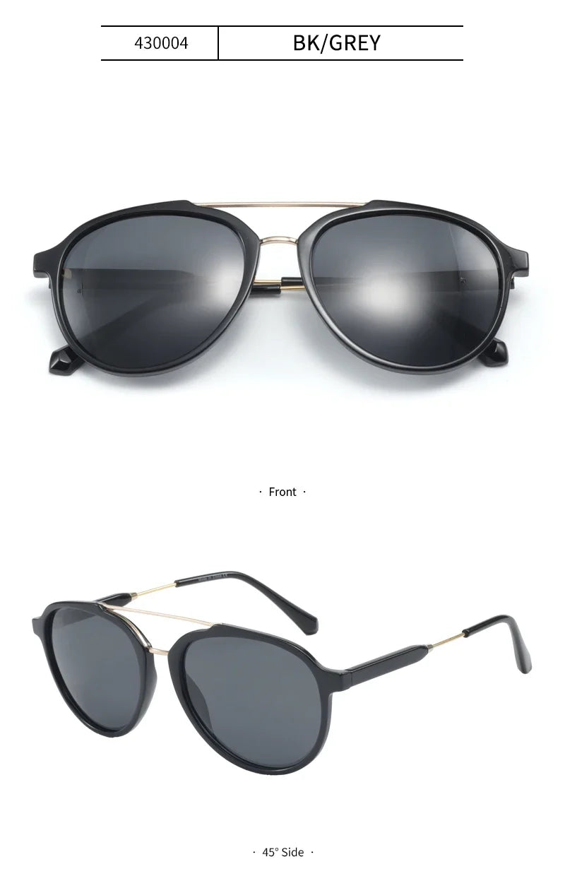 Fashion Polarized Sunglasses Men Women Metal Frame Pilot Sun Glasses UV400 Protection Shade