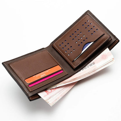 Professional Slim Wallet Quick ID Window Zipper Closure Premium PU Leather Executive Gift Set