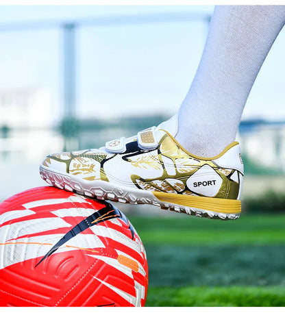 Professional Football Shoes Kids Futsal Sneakers Outdoor Low-cut Soccer Shoes Boys Lightweight Non-slip Children's Sports Shoes