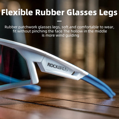Photochromic Cycling Glasses Polarized Adjustable Nose Support Myopia Frame Sports Sunglasses Men Women Eyewear Goggle