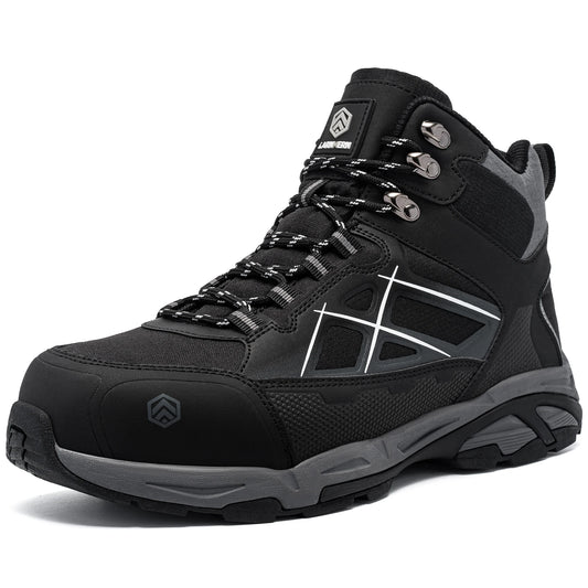 Men's Steel Toe Safety Work Boots shoe Non Slip Shoes for Man Anti-puncture Anti-static Protective Safety Boots
