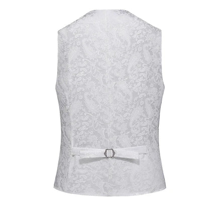2026 New Men's Red Sleeveless Vest Coat, Single-breasted V Neck Waistcoat, Wedding Party Vests Blue Black Asian Size M-5XL 6XL
