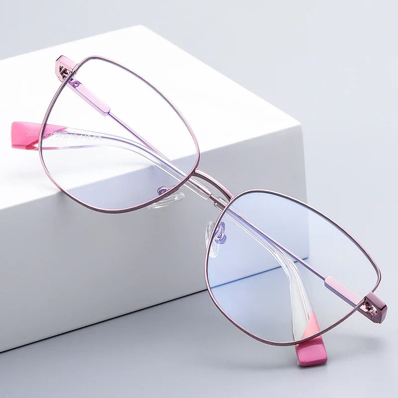 New Myopia Prescription Glasses Hyperopia Reading Glasses Women Anti Blue Light Computer Glasses Optical Eyeglasses Frame
