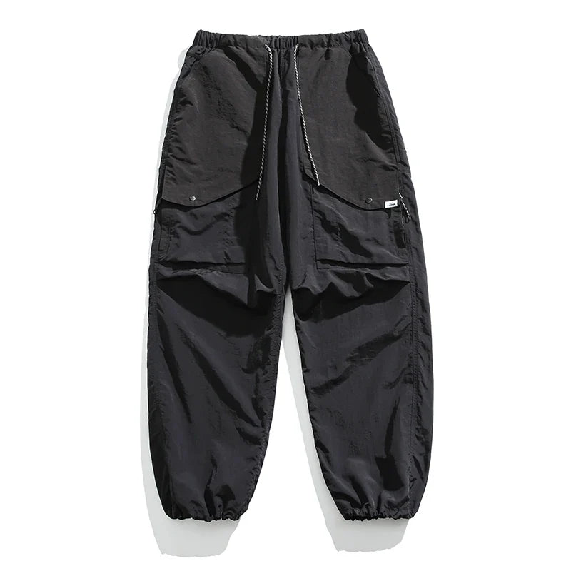 Spring Summer Korean Outdoor Functional Waterproof Cargo Pants For Men Clothing Harajuku Joggers Casual Breathable Pants Male