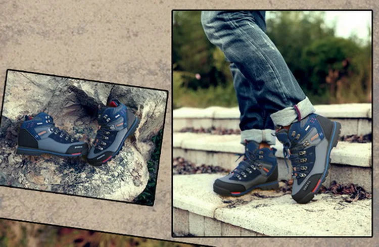 2026 Men Outdoor Ankle Boots Waterproof Sports Shoes Mountain Climbing Classic Footwear Leather Sneakers Hiking Boots Fashion