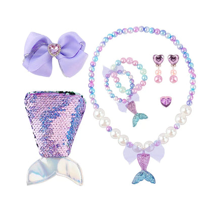 2026 Summer Dresses Baby Girl Carnival Mermaid Princess Dress Kids' Sets and Outfits Kids Clothes Girls Birthday Party Costume