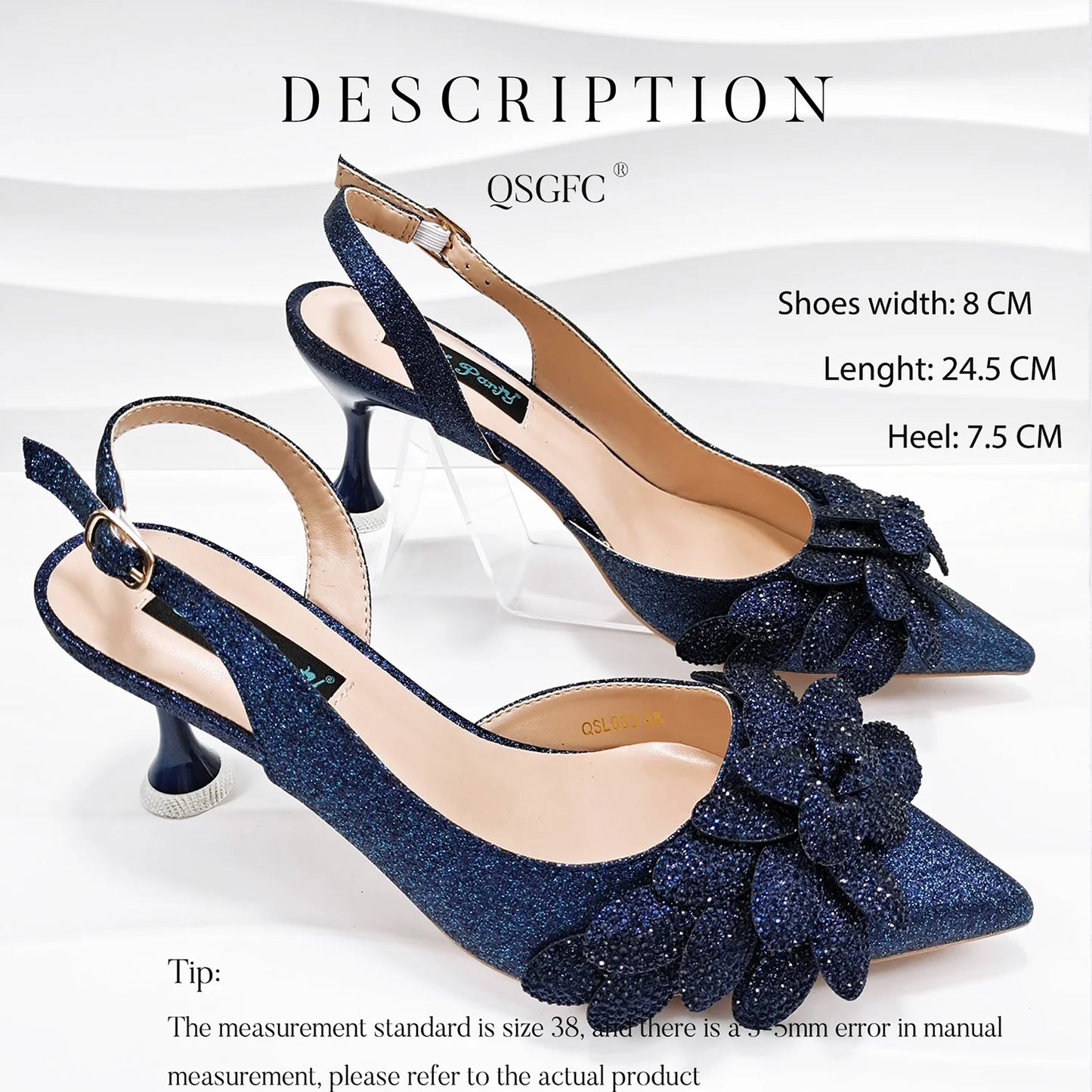 Nigerian Banquet Shoes and Bags African Fashion Peach Ladies Matching Shoes and Bags Pointed Toe High Heels Wedding Party