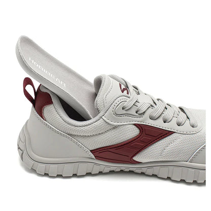 Wide Toe Running Shoes Unisex Minimalist Artificial Leather Walking Sneakers Lace Up Lightweight Breathable Shoes