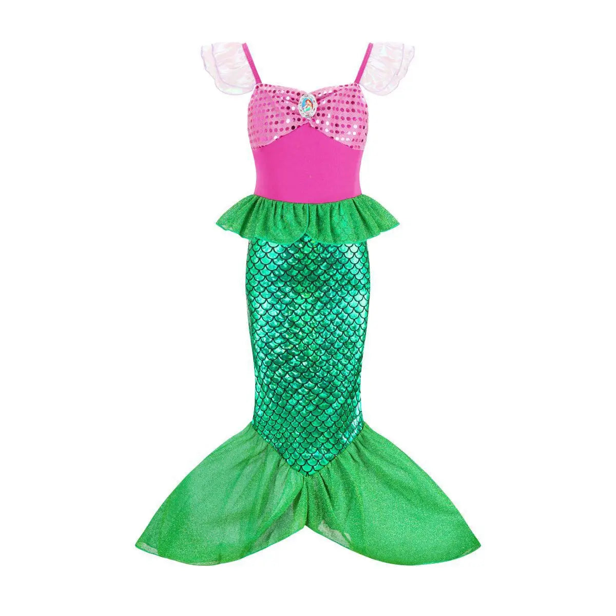 Elsa Mermaid Moana Stitch Sleeping Beauty Jasmine Candy Rapunzel Belle Judy Hopps Glinda Holiday Party  Princess Dress