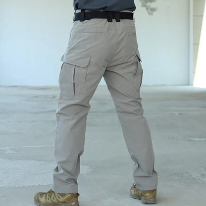 summer Tactical Multi-pocket Work Tactical Pants Men Outdoor Waterproof Sports Hiking Climbing Pants Combat Cargo Trousers