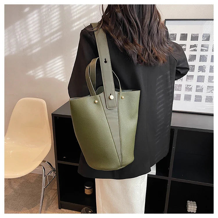 Fashion Trending Brand Luxury Designer Women Bags Female Handbags Solid Bucket Bag For Women 2026 Crossbody Shoulder Bags Totes
