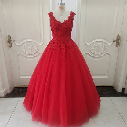Customized ZJ9076 Ball Gown Spaghetti Straps White Ivory Tulle Pearls Bridal Dress For Wedding Dresses 2025 Marriage