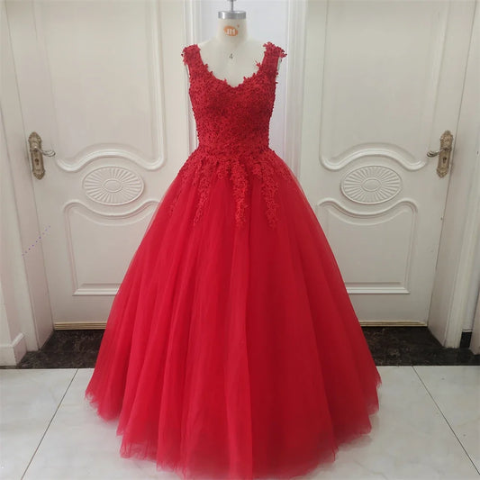 Customized ZJ9076 Ball Gown Spaghetti Straps White Ivory Tulle Pearls Bridal Dress For Wedding Dresses 2025 Marriage