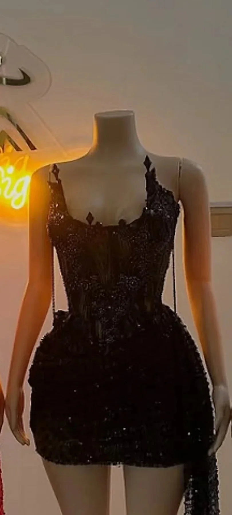 Sexy Short Prom Dress Beads Crystals Diamonds Birthday Party Gown Cocktail Homecoming Dresses Blackgirls Customized