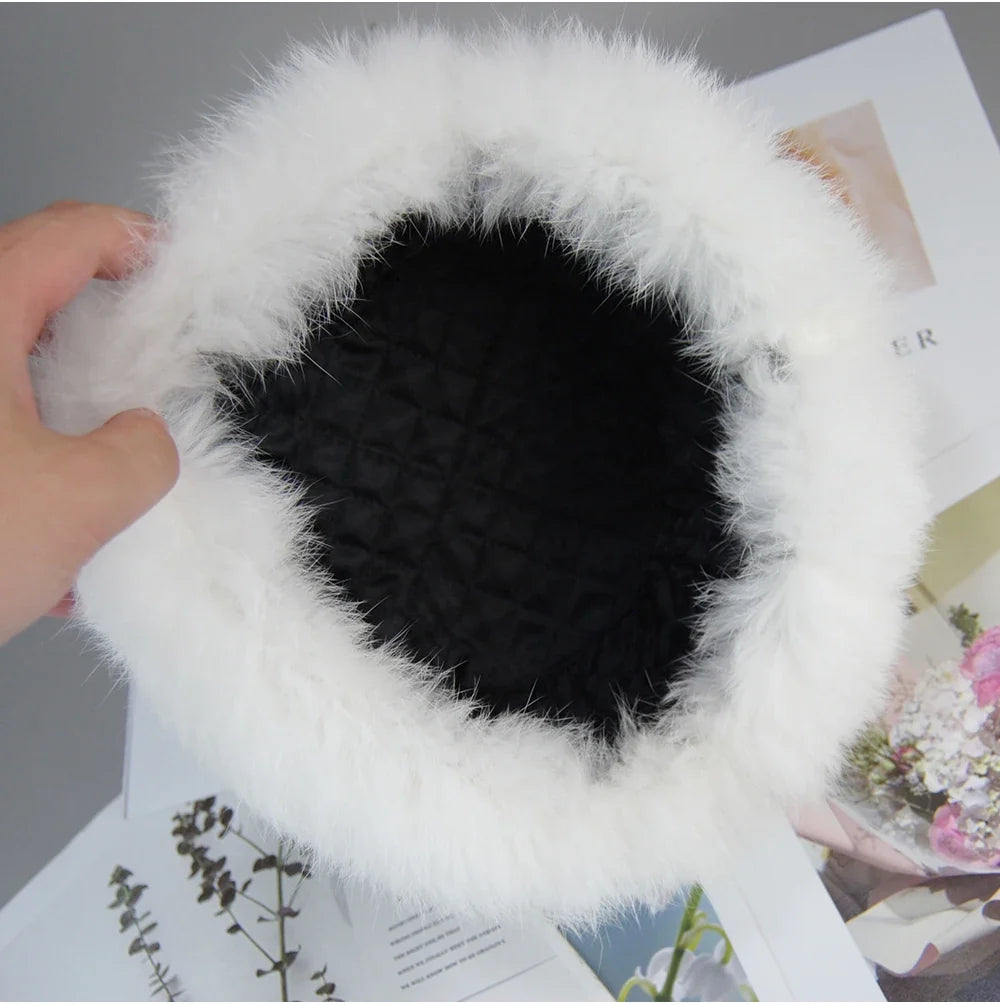 2026  Unisex Winter Russian Outdoor 100% Genuine Rabbit Fur Caps Warm Real Rabbit Fur Bomber Hat Natural Quality Rabbit Fur Hats
