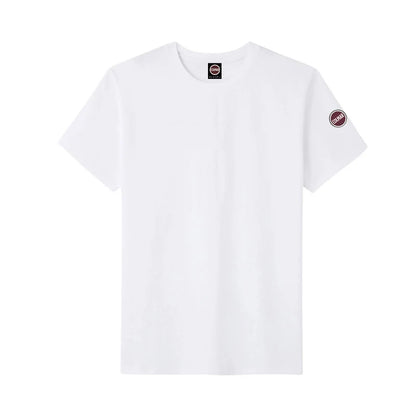 Europe Summer High Quality Tops 100%Cotton Men Women T-shirt Embroidery Logo Couple Casual Loose O-Neck Short Sleeve Tees