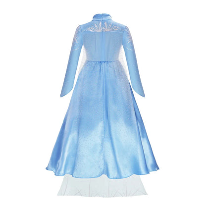 Children Costume Girl Dress Halloween Princess Cosplay Party Rapunzal Anna Elsa Birthday Clothes