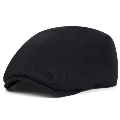 Unisex Solid Color Newsboy Caps British Painters Hats Autumn and Winter Berets Flat Peaked Cap Hip Hop Berets