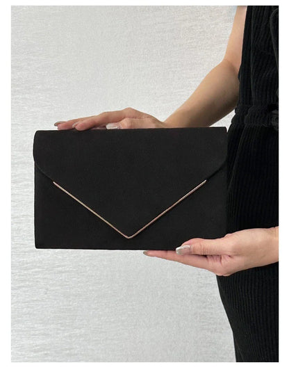 Velvet Envelope Bags Women Evening Wallets High Quality Clutches Banquet Dresses Clutch Over Shoulder Bags with Chain Handbags