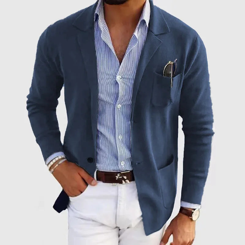 2026 New Men's Blazer Jackets Fashion Slim Fit Solid Single-breasted Suit Coats Business Casual Outerwear Wedding Suits for Men