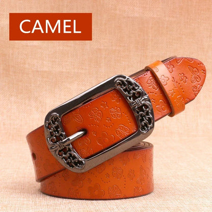 2026  new Women's Belt   Prints  Fashion High Quality Pin Buckles Fancy Vintage Belt New Trend Belt Belts For Women
