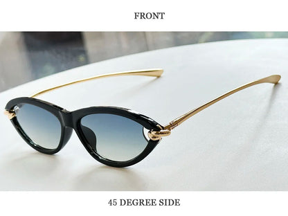 Designer Cat Eye Sunglasses Women Trendy 2026 Fashion Glasses Vacation Shades Luxe  Lunette Soleil Femme Lentes De Sol Mujer Sun