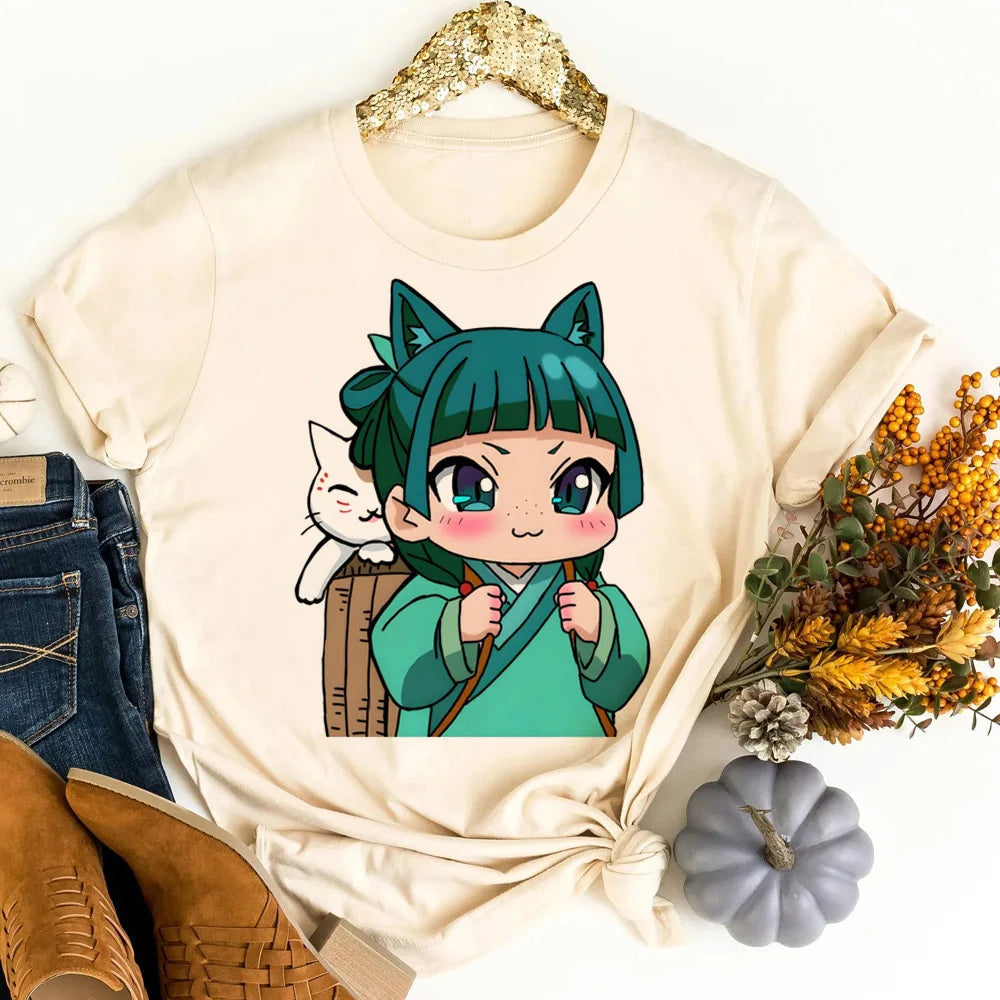 Apothecary Diaries tshirt female korean fashion japanese cheap aesthetic vintage t shirt goth 2000s baddie meme scene
