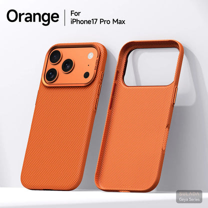 Kevlar Pattern Texture Wireless Charging Case For IPhone 18 Pro Max 17 16 360° Rotate Bracket Bare-metal Feel Drop-Proof Cover