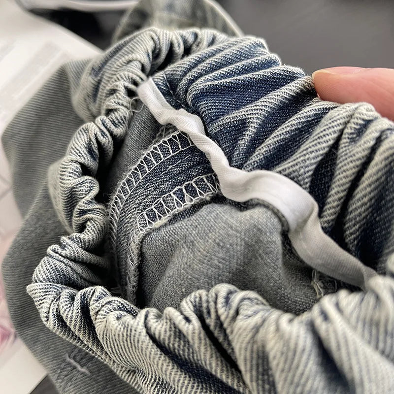 New Summer Suits for Baby Clothing Kids Various Graphic Prints Tshirt + Ripped Jeans 2pcs/sets Toddler Boy Fashion Clothing