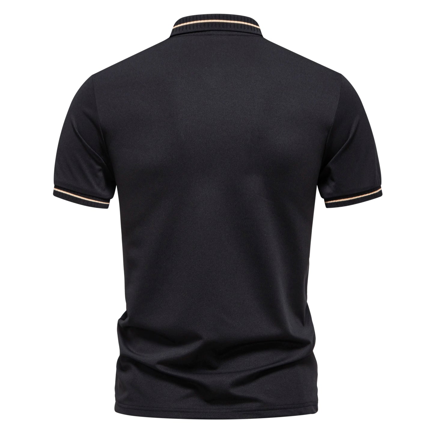 2026 New Men's Polo Collar T-shirt Short Sleeved Casual Sweat Absorbing Breathable T-shirt Men's Top