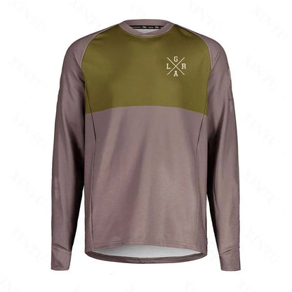 Men's Motorcycle Lrga Jersey MTB BMX Mountain Bike T-Shirt Long Sleeve Downhill Loose Rider Jersey MX Endurance Race Clothing