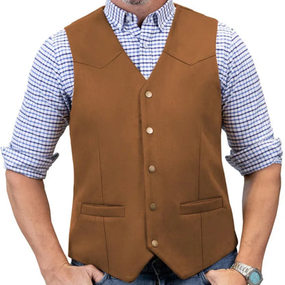 Men Vest Gold Suede Velvet Single Button V Neck Waistcoat For Wedding Birthday Party Business Work Daily Casual Men Suit Vest