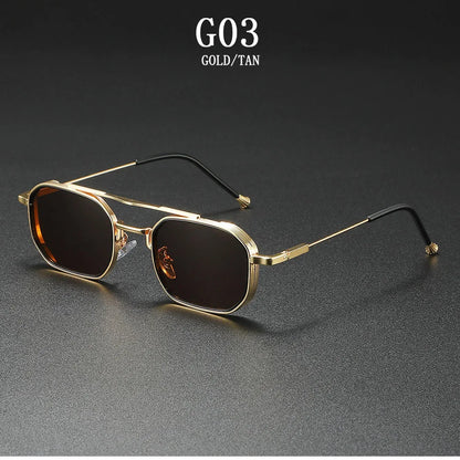 2025 Square Sunglasses Women Trendy Vintage Steampunk Sunglass Men Luxe Fashion Glasses Gafas De Sol Hombre Lunette Soleil Femme
