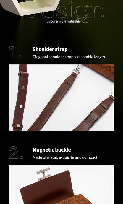 Magnetic Flip Cover 2025 New Synthetic Leather Red Business Women's Bag Women's Crossbody Bag