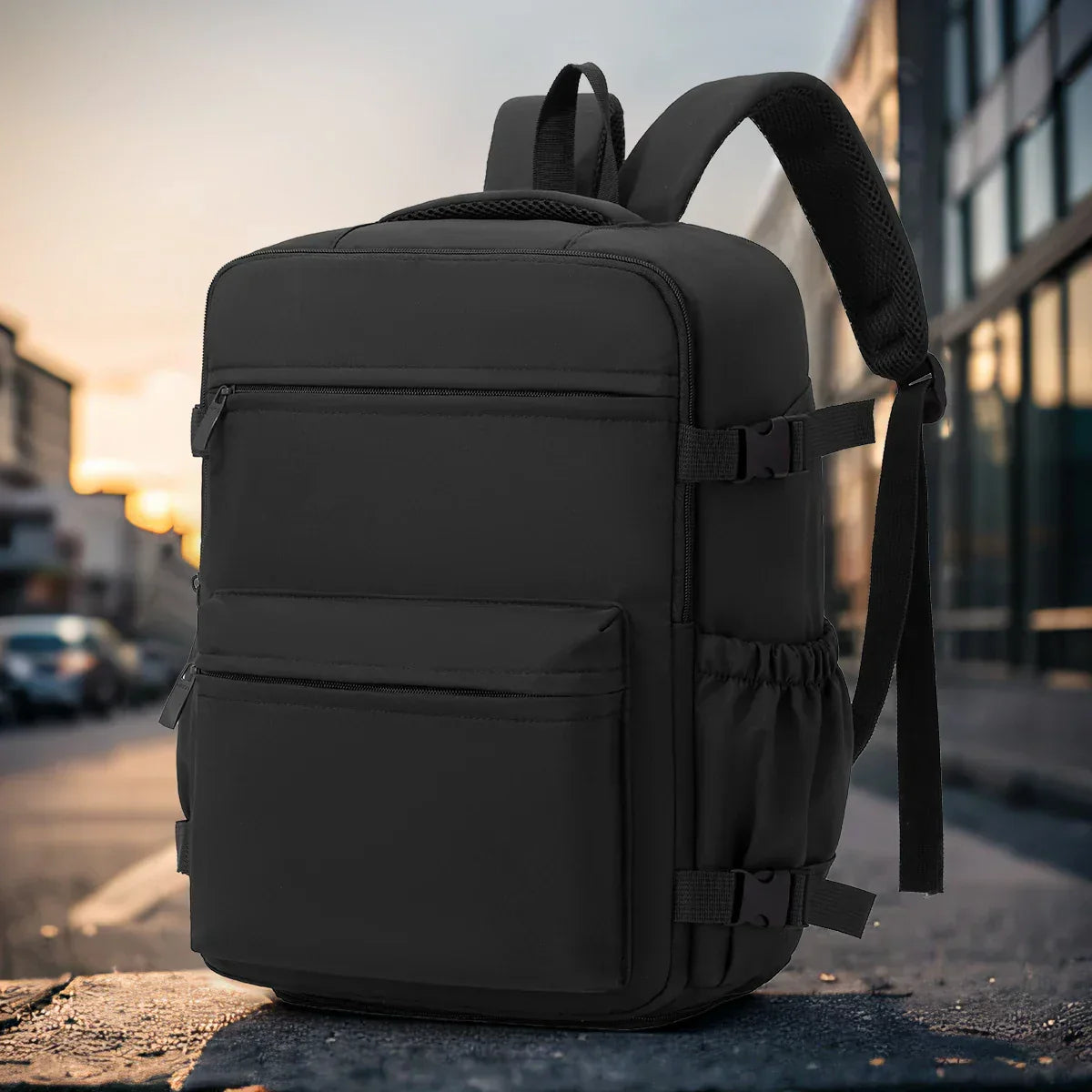 Cross-Border Travel Backpack for Men and Women, Large Capacity Shoe Compartment Luggage Bag, Computer Business Bag, Student School Bag, Commuting Bag