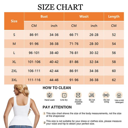 3PCS Square Neck Shapewear Tank Tops for Women Shapewear Tank Tops for Women Compression Tanks Body Shaper Camisole Cami Tops