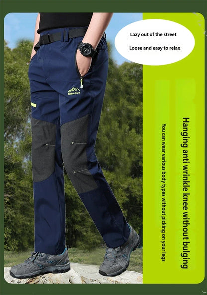 Free Belt Outdoor Cargo Pants Men Hiking Camping Quick Dry Pant Waterproof Elastic Spring Summer Climbing Trekking Trousers