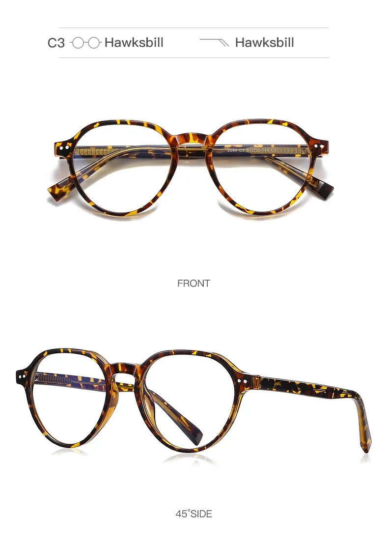 Retro TR Anti Blue Light Blocking Reading Glasses Women Computer Optics Eyeglasses Prescription Glasses Men PFD2094