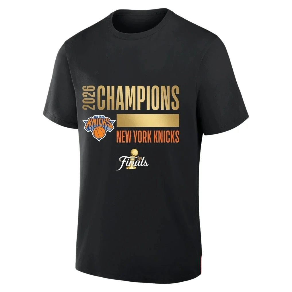 2026 New York Knicks Finals Champions Printed T shirt 100%Cotton Clothing Unisex Men‘s Women's T-Shirts Y2k Fan Tee Streetwear