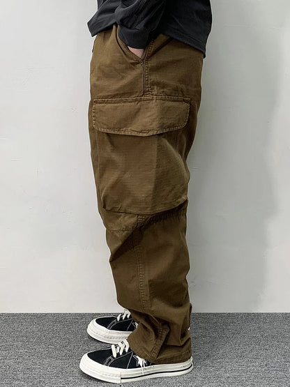 High Quality Cotton Cargo Pants Mens Clothing Plus Size Casual Pants Japanese Harajuku Casual Tactical Joggers Baggy Trousers