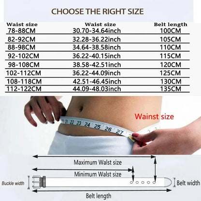 Genuine Leather Belt For Man 100% Real Genuine Cowskin Top Layer Leather Men Belts Designer Fashion High Quality Waistband TM053
