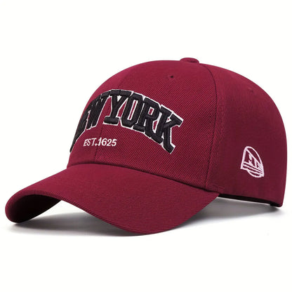 NewYork Letter Embroidery Baseball Caps Spring and Autumn Outdoor Adjustable Casual Hats Sunscreen Hat